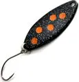 Troutwerk Spoon 2.5g 3.3cm Schwarz Orangene Punkte