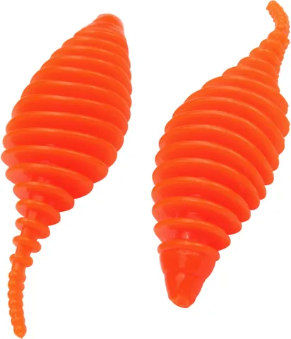 FTM Omura Baits Pongo Junior Gummiköder 4cm Neon Orange Knoblauch