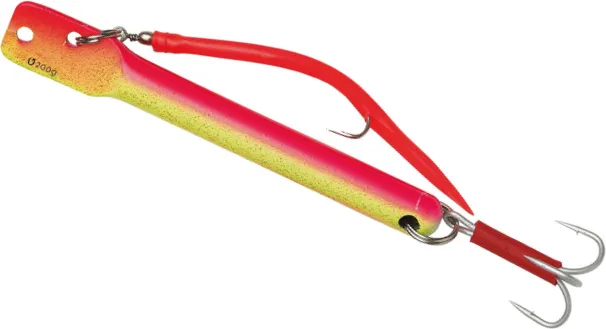 Kinetic Torpedo Skirted Jig 200g 15cm Orange/Yellow