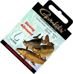 Gamakatsu Allround Strong Fertige Rigs LS-3620 10pcs 50cm Single Hook Monofilament