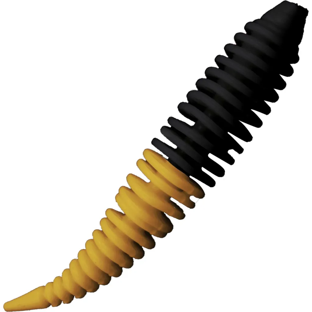 FTM Omura Baits Hero Banane Gummiköder 4cm Schwarz-Orange Mit Glitter