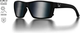 Westin W6 Street 100 Polarisationsbrille Matte Black Smoke Silver Flash Blue