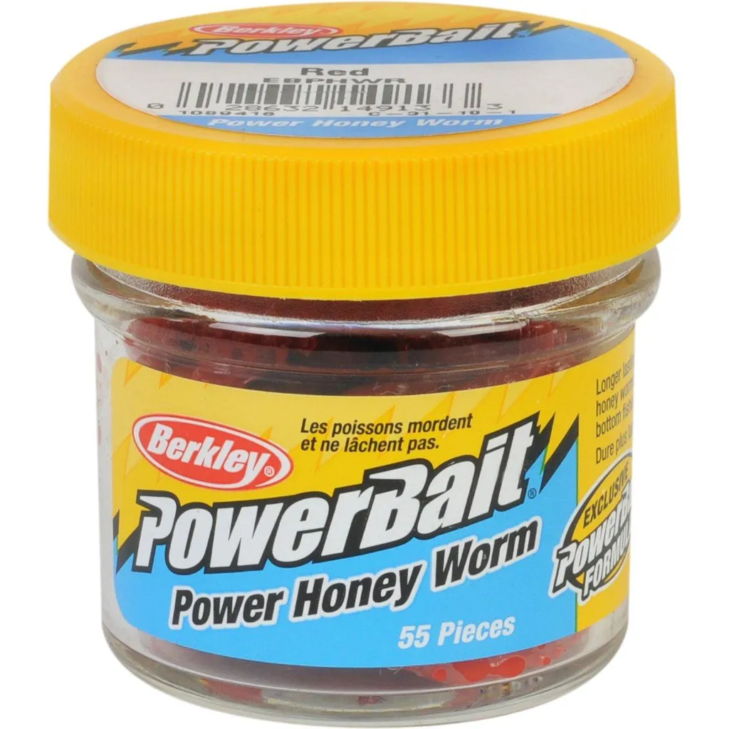 Berkley PowerBait Power Honey Worm Gummiköder Red 3cm 55pc