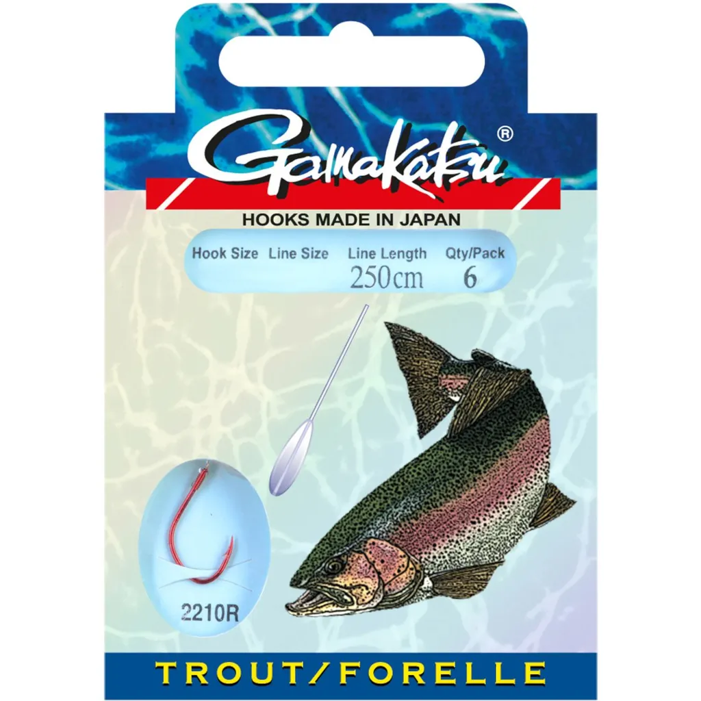 Gamakatsu Forelle LS-2210 Fertigmontage #6 250cm 0.22mm