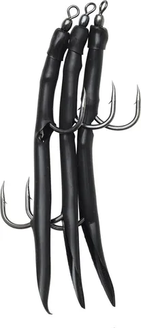 Kinetic Gummi-Makk Pro Fertigmontagen #10/0 Black 3pieces