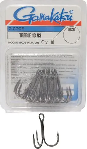 Gamakatsu Treble 13 Hooks Black