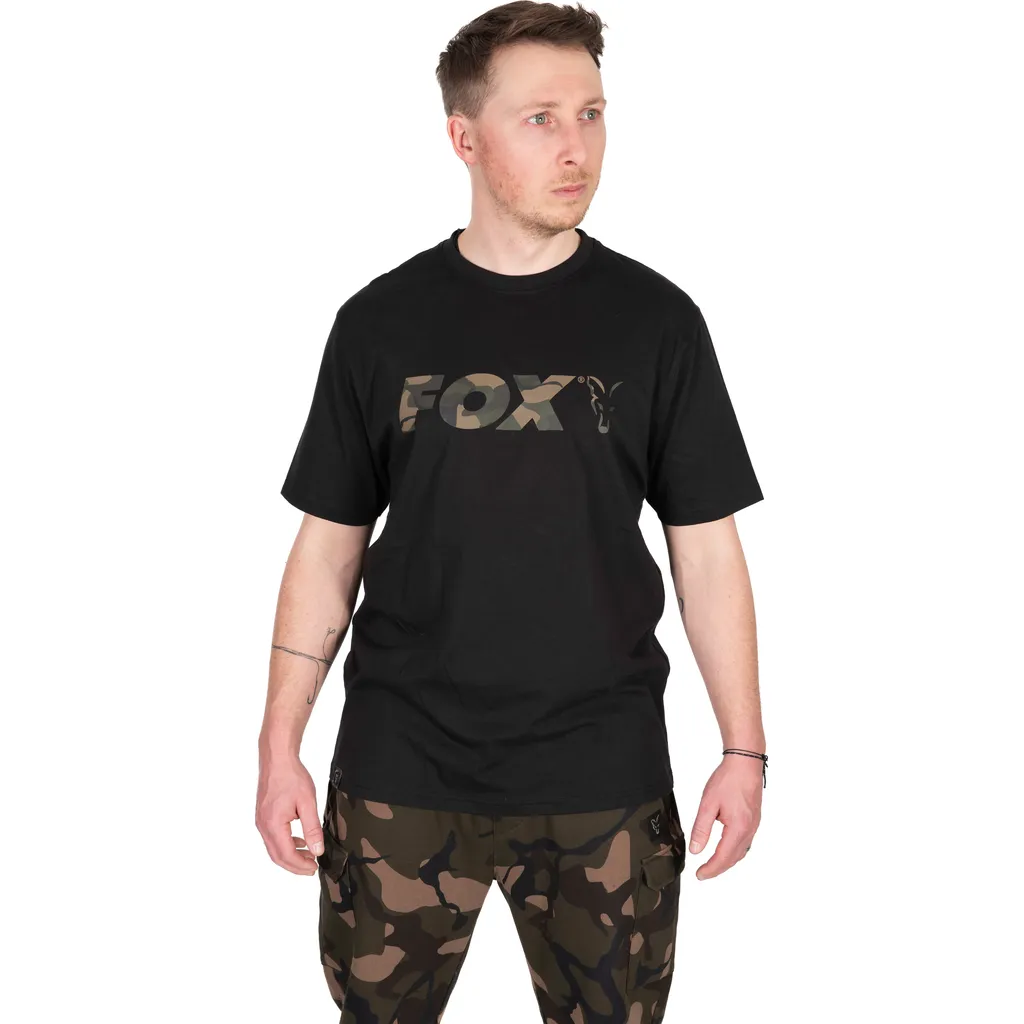 Fox Black Camo Logo T-Shirt S