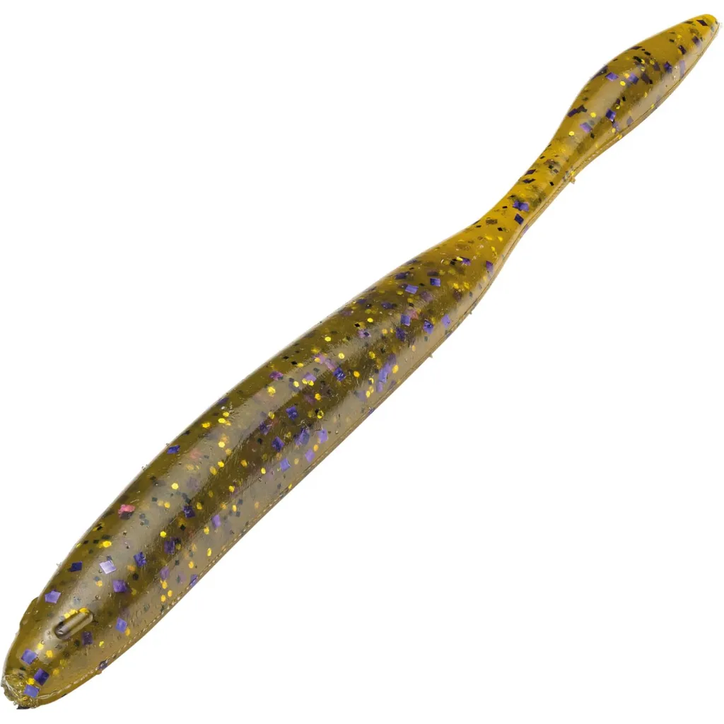 Strike King KVD Dream Shot Gummiköder 10cm Green Pumpkin Purple Gold