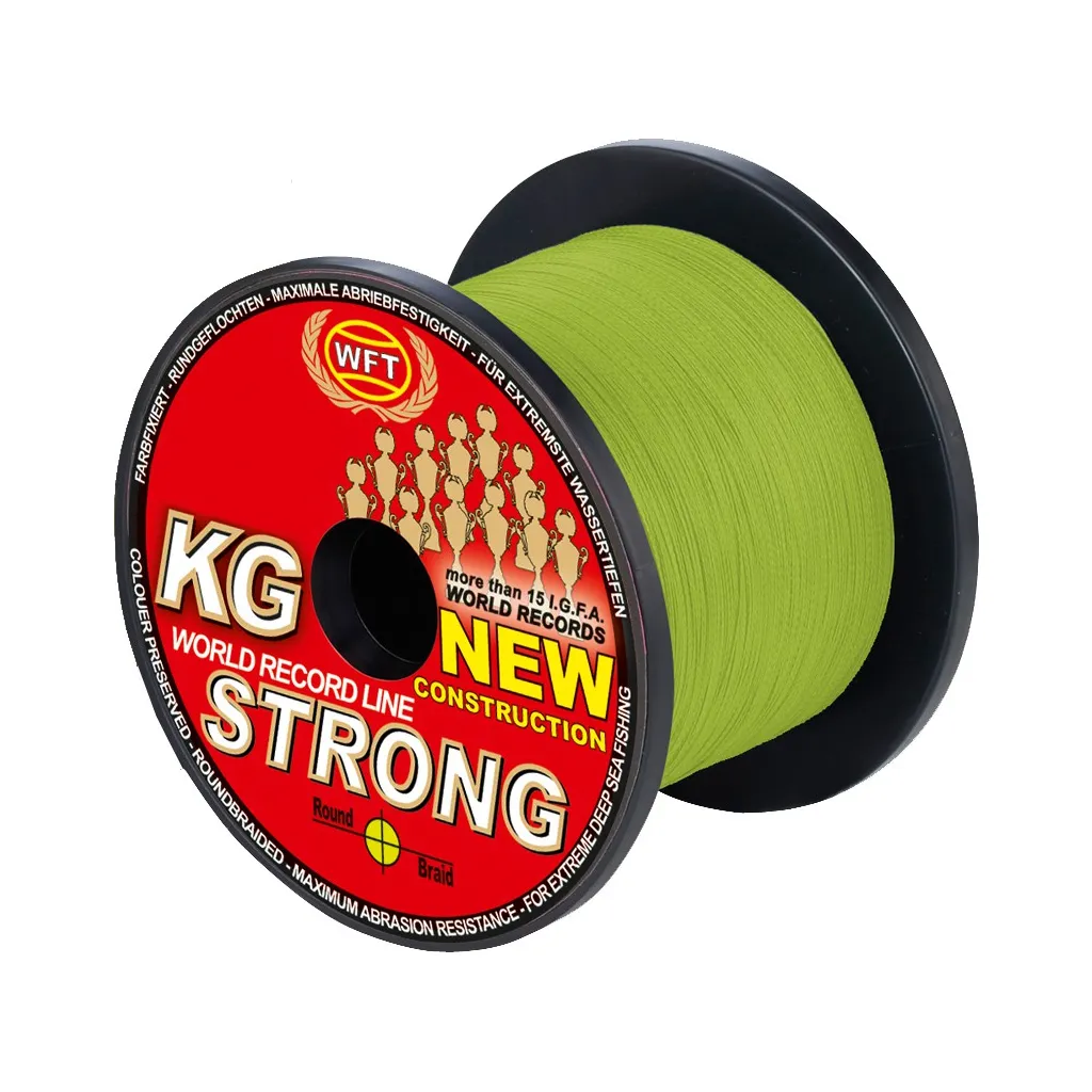 WFT KG Strong Geflochtene Schnur Gelb 0.08mm 10kg 600m