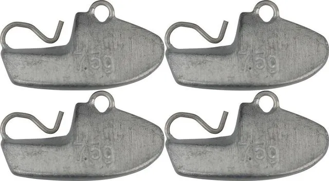 Savage Gear Sleigh Heads 7.5g 4pcs Carbon Stahl