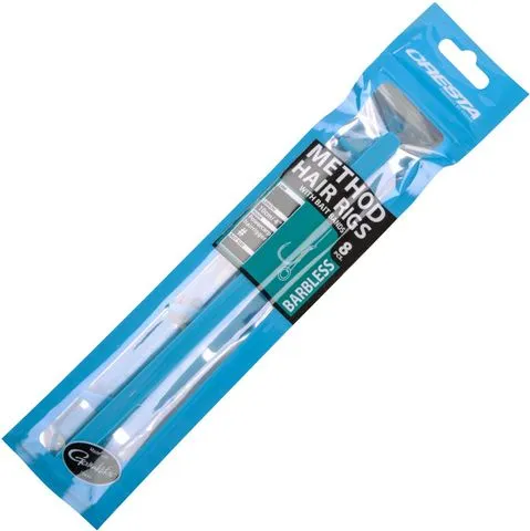 Cresta Fertige Rigs 10cm 8pcs Barbless Method Hair Rig