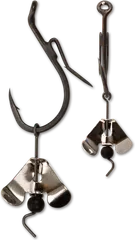 Black Cat Buzzer-Hook DG Haken #7/0 Silver