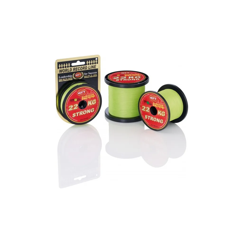 WFT KG STRONG Geflochtene Schnur 0,12mm 15kg 300m Gelb
