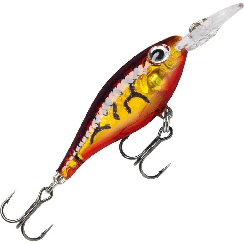 Rapala Ultra Light Shad Wobbler Glass Amber Tiger UV 4cm 3g