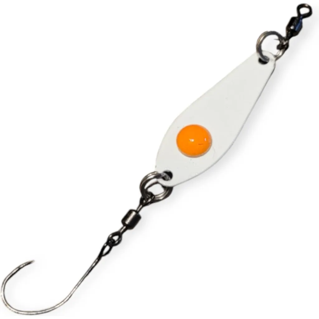 Troutwerk Spoon 3.1cm 2.4g Weiß Orange Glow