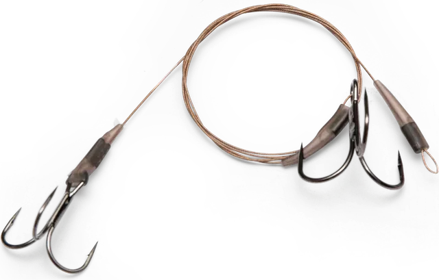 Zebco DB Series Bottom Rig Leader 14kg 8+6 Camo Steel