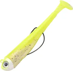 Spro Gutsbait UV Gummifische 9.5cm 10g Lemon & Pearl