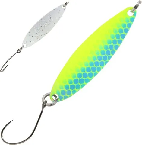 FTM Spoon Heavy 5g Chartreuse / Blue / White With Dots