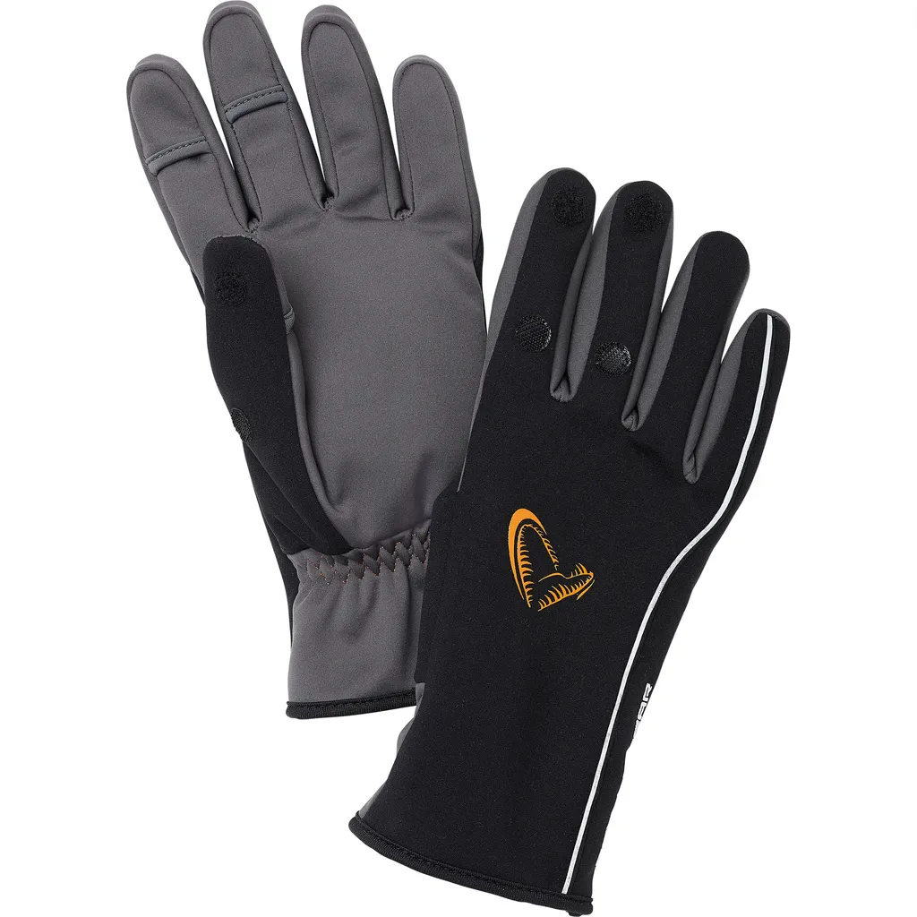 Savage Gear Softshell Winter Gloves M Black