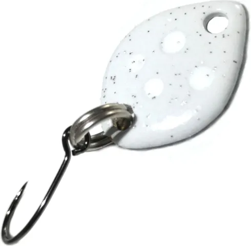 Troutwerk Spoon 1.2cm 0.8g White/White Dots