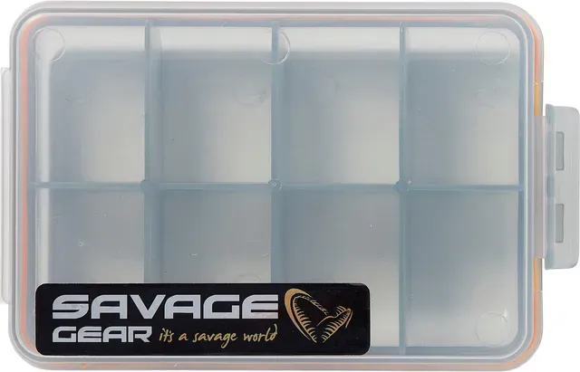Savage Gear Pocket Box Smoke 3 Piece Kit 10.5x6.8x2.6cm 1/4/6 Compartments PP Tight-Fit Lids
