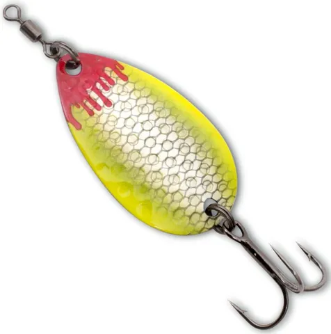 Quantum Magic Trout Blood Big Blade Forellenblinker 3,5cm 2,6g Perl Gelb
