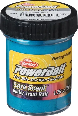 Berkley PowerBait Glitter Forellenpaste 50g Neon Blau