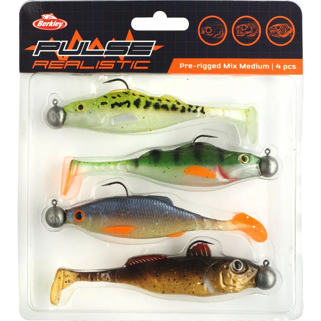 Berkley Pulse Realistic Gummiköder Medium 4 Stk.