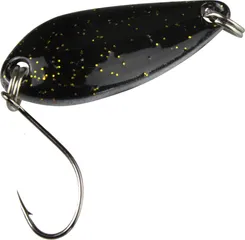 FTM Spoon Diamond 30mm 3,8g Schwarz mit Goldglitter / Weiß-Rot mit Glitter