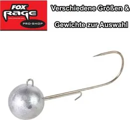 Fox Rage Round Jigs Jig Heads 3.5g 1pcs 1/0 Natur