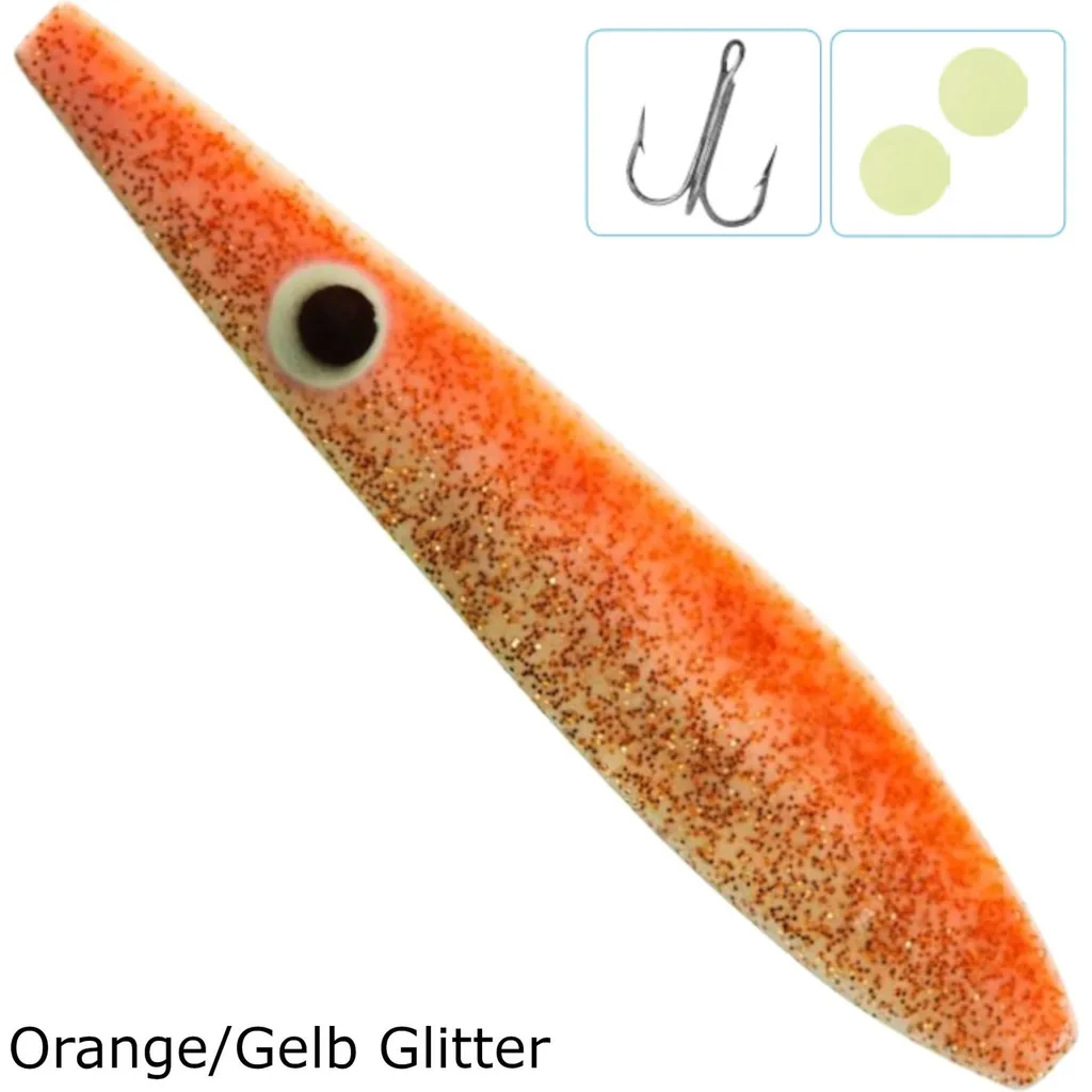 Balzer Colonel Z Seatrout Inliner Blinker 7.5cm 18g Orange Gelb Glitter