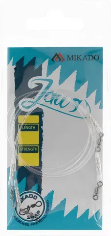 Mikado Fluorocarbon Leader Jaws Strong - 45cm, 15kg, 2pieces