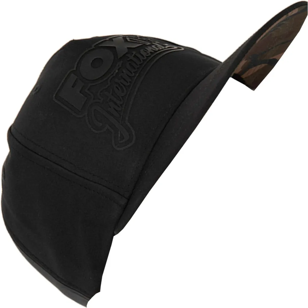Fox Black / Camo Snapback Hat 100% Polyester