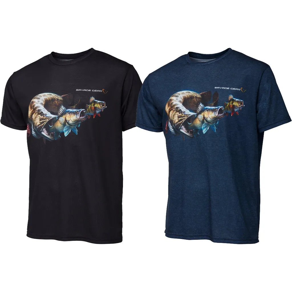 Savage Gear Cannibal T-Shirt S Schwarz