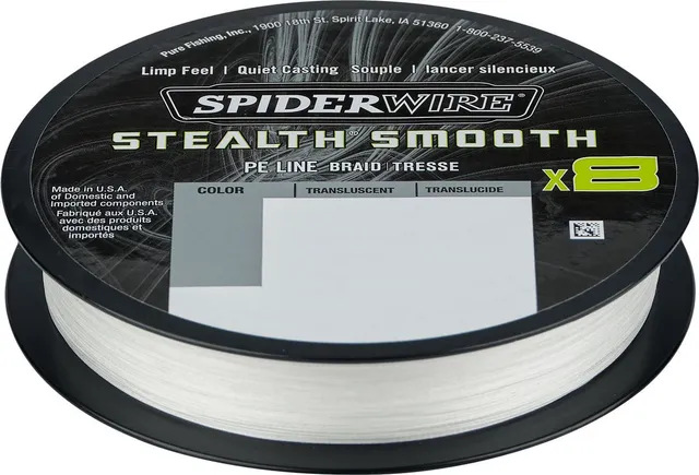 Spiderwire Stealth Smooth8 X8 PE Braid 0.11mm 10.3kg TRANSLUCENT