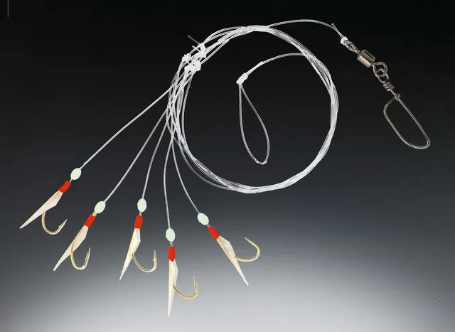 Balzer Pilk & Heringsvorfach Ready-made Rig 1.50m 5 Hooks Size 6 Heringshaken