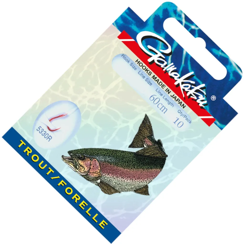 Gamakatsu Trout LS-5330 gebundene Vorfächer #6 0.18mm