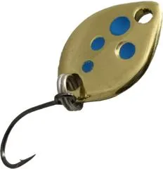 Troutwerk Spoon 0.8g 1.2cm Gold/Blue Dots