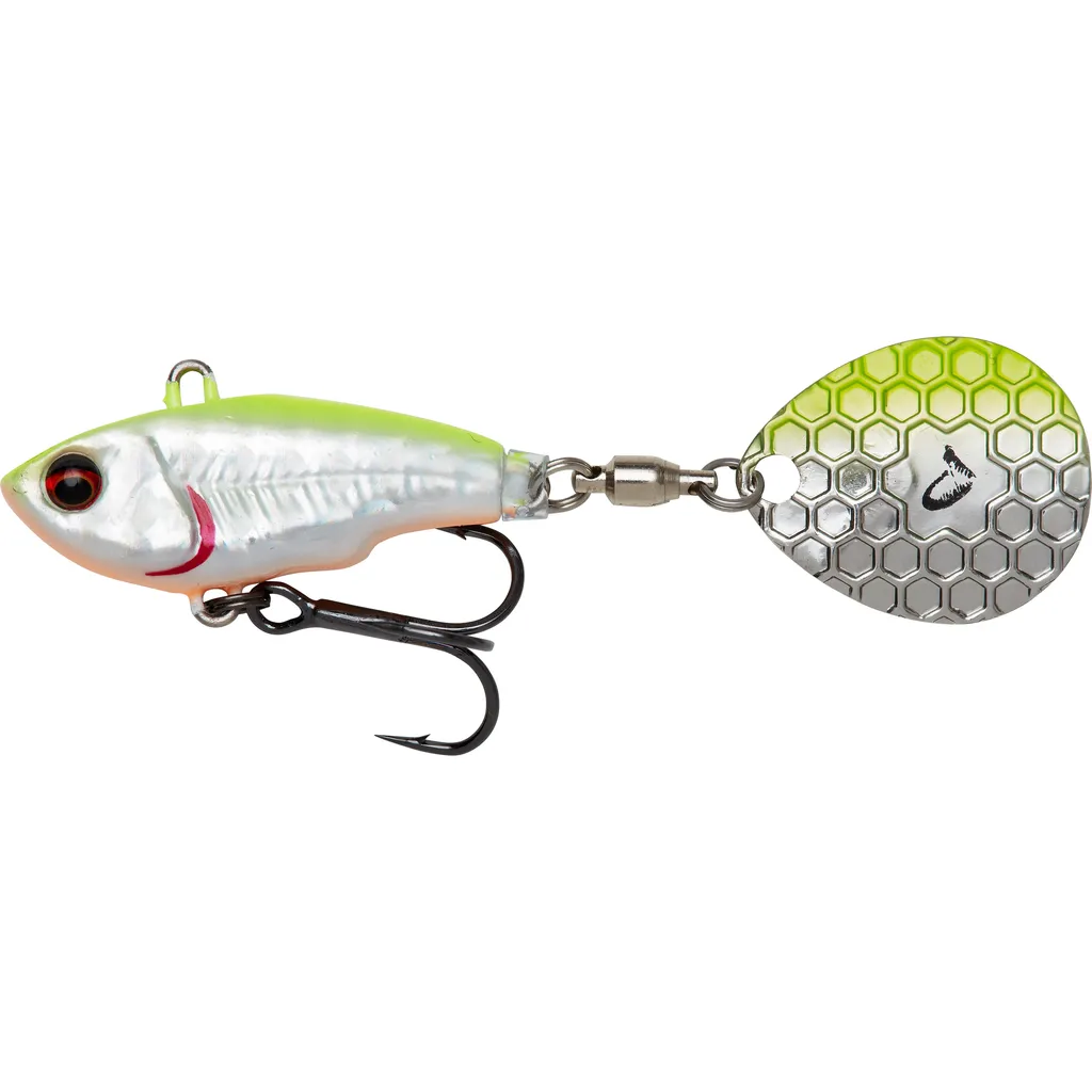 Savage Gear Fat Tail Spin 8cm 24g Lemon Back Flash