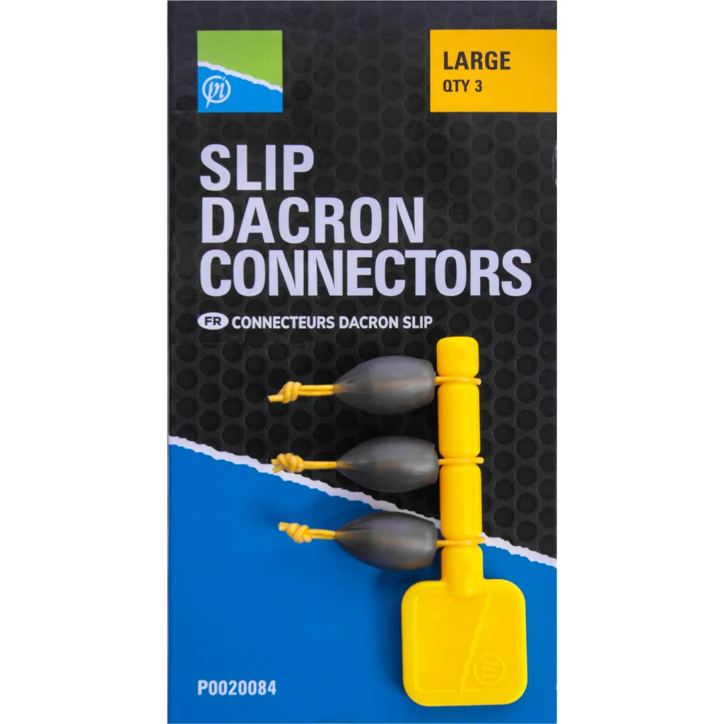 Preston Slip Dacron Connector Groß 3pc 11g
