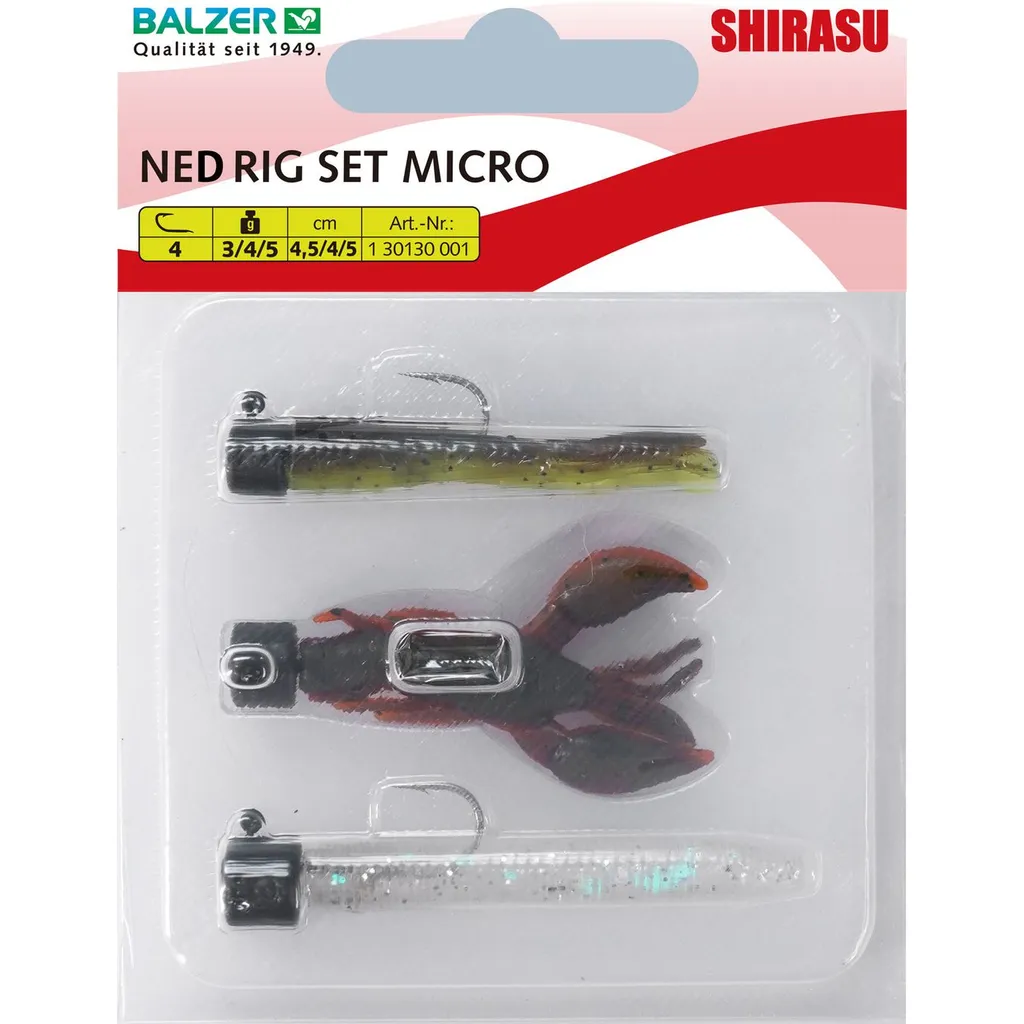 Balzer Micro Ned Rig Set 4.5cm 3g/4g/5g