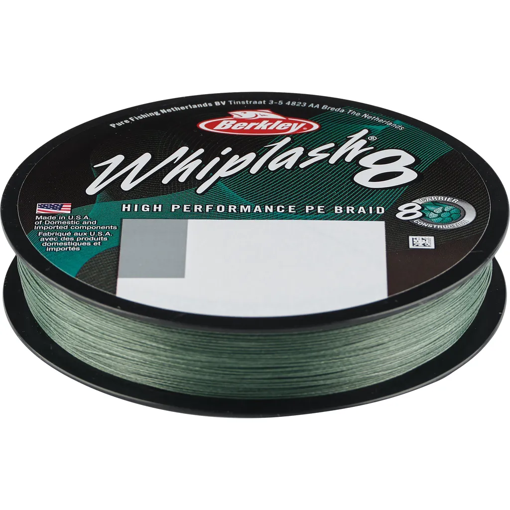 Berkley Whiplash 8 Geflochtene Schnur EWL830025-MG 0.25mm 300m Moss Green