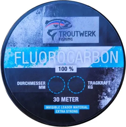Troutwerk Fluorocarbon Line 0.28mm 5.9kg 30m Transparent