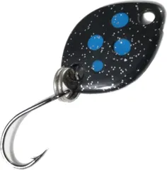 Troutwerk Spoon 1.2cm 0.8g Black/Blue Dots