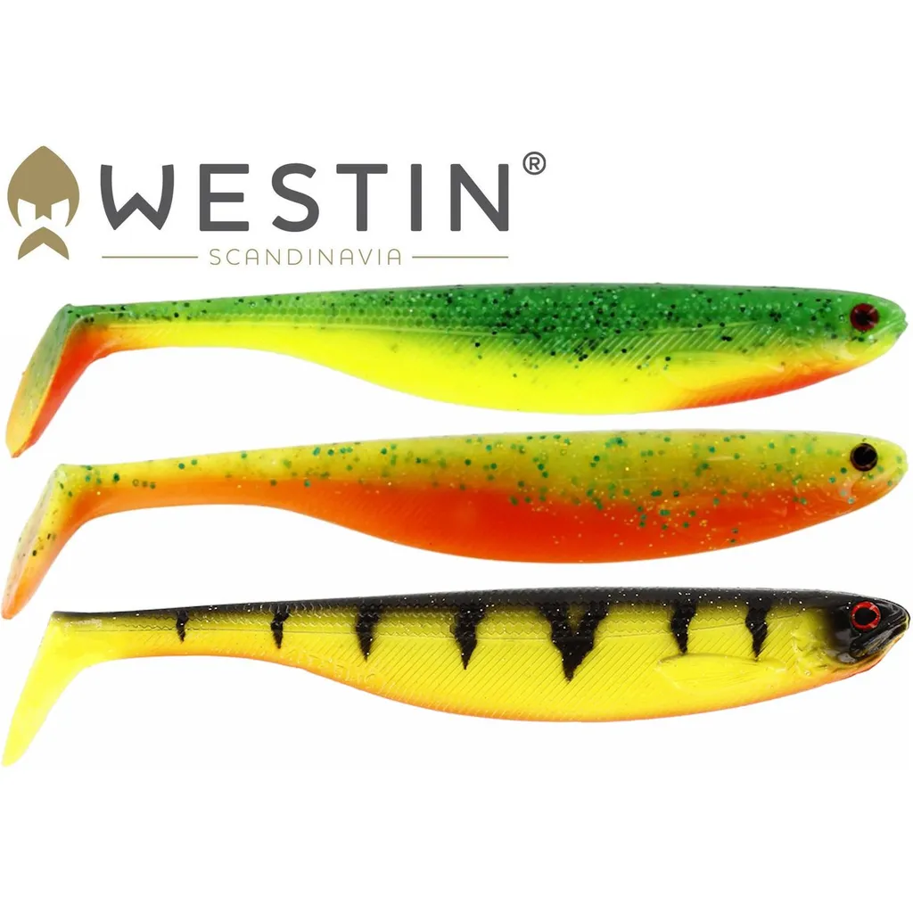 Westin Shadteez Slim Gummiköder 10cm 6g Dark Water Mix