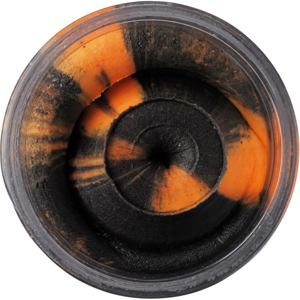 Berkley PowerBait Glitter Trout Dough Black Orange Glitter 50g