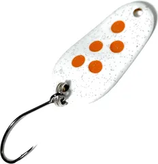 Troutwerk Spoon 2.8cm 3g White/Orange Dots