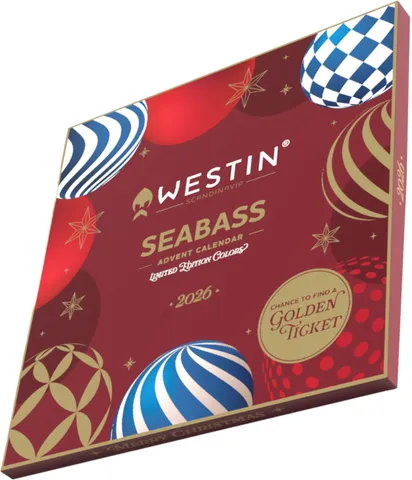 Westin 2026 Premium Seabass Advent Calendar Lure Kit 24pc