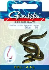 Gamakatsu Hook 3120R Eel Fertiges Rig 10pcs 70cm