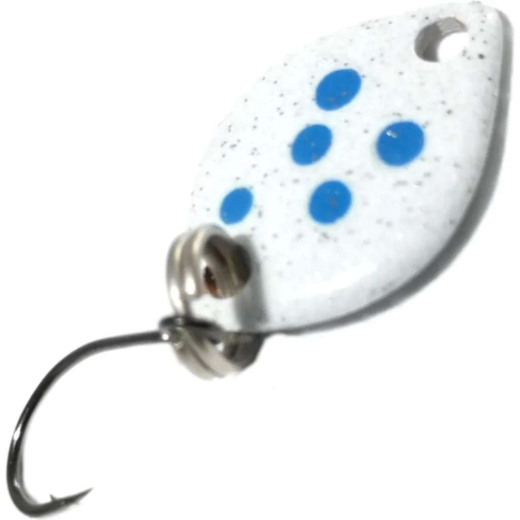 Troutwerk Spoon Blinker Weiß/Blaue Punkte